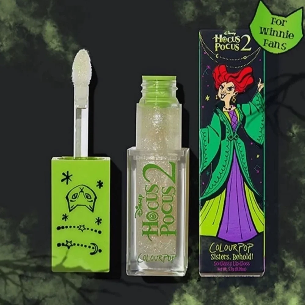 ColourPop Hocus Pocus 2 Glitter Lip Gloss Sisters Behold Shine Makeup